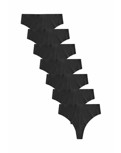 Стринги HIGH WAISTED 7 PACK, черный Next