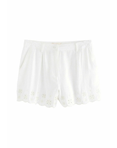 Шорты REGULAR FIT - SCALLOPED HEM EMBROIDERED, белый Next