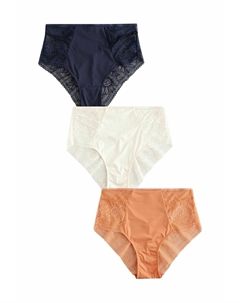 Трусы HIGH RISE - FLORAL 3 PACK, оранжевый Next