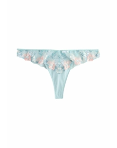 Стринги PREMIUM FLORAL EMBROIDERY, синий Next