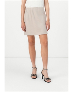 Мини-юбка OBJLISA MINI SKIRT, бежевый Object