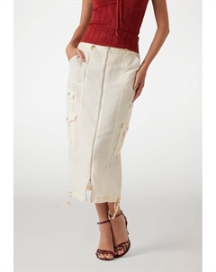 Джинсовая юбка, бежевый Guess