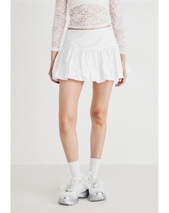 Юбка-фонарик SKIRT - Mini skirt, белый Weekday