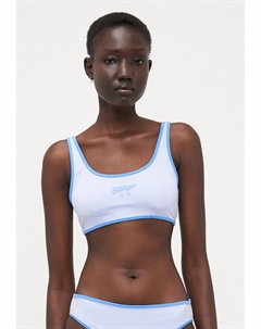 Верх бикини ESSENTIALS BRALETTE LOGO, светло-голубой Tommy hilfiger
