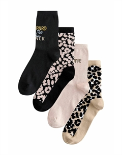 Носки 4 PACK, черный Next