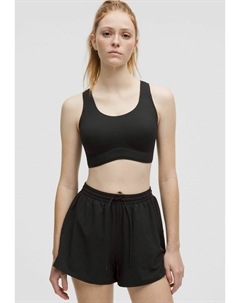 Спортивный бюстгальтер средней поддержки, черный Lululemon