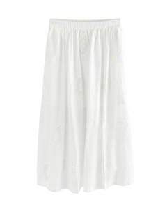 Юбка А-силуэта EMBROIDERED PAISLEY MIDI, белый Next