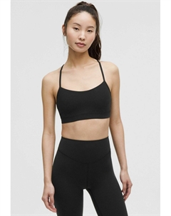 Спортивный бюстгальтер с легкой поддержкой, черный Lululemon