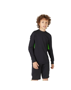 Футболка вратарская F100 детская черная, черный Kipsta