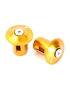 Руль с ЧПУ заканчивается алюминием, золотом, оранжевым цветом., золото M-wave