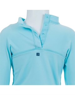 Футболка солнцезащитная с длинными рукавами детская с рисунком розовая Nabaiji