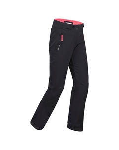 Брюки детские водонепроницаемые SH500 X-Warm, черный/розовый Quechua
