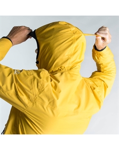 Дождевик парусный мужской непромокаемый ветрозащитный 100, горчичный Tribord