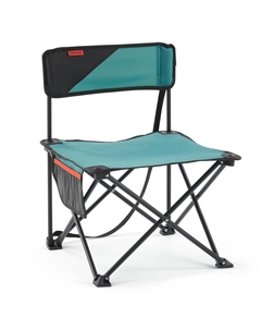 Стул MH100 для кемпинга складной низкий, черный / синий Quechua