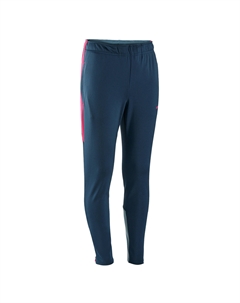 Футбольные детские штаны Viralto, синий/кораллово-розовый Kipsta