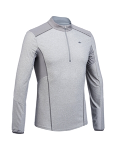 Лонгслив мужской MH550 для походов, серый Quechua