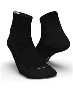 Носки для бега Mid Run 500 Ecodesign, 2 шт., черные, черный Kiprun