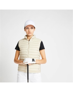 Пуховик для гольфа MW500 женский льняной, замазка Inesis