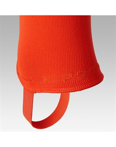 Детские футбольные носки с мостиком - оранжевые Kipsta