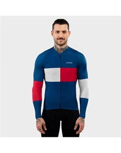 Мужской велосипедный свитер с длинными рукавами M2 Vezzana, синий красный Siroko