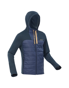 Толстовка мужская NH100 для походов с капюшоном, серый Quechua