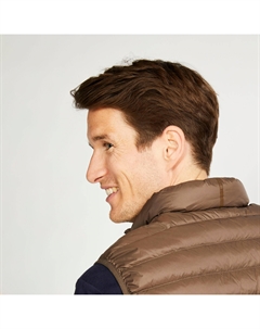 Пуховик мужской - MW500 коричневый, грецкий орех Inesis