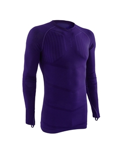 Женская/мужская функциональная футболка с длинными рукавами - Keepdry 500 фиолетовый, ночной синий/фиолетовый Kipsta