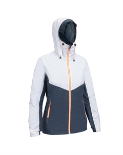 Дождевик парусный женский непромокаемый 100, серый/белый Tribord