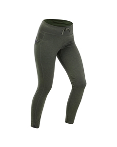 Леггинсы NH100 женские походные, темно-зеленый Quechua