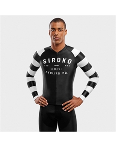 Мужская велосипедная футболка с длинными рукавами M2 Summit, черно-белый Siroko