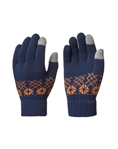 Перчатки для походов тактильные трикотажные для детей 4–14 лет Sh100, синие Quechua