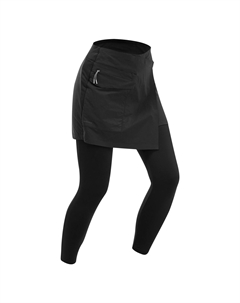 Леггинсы с юбкой женские NH500 походные, черный Quechua