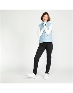 Пуховик женский Гольф - MW500 темно-синий, бледно-голубой Inesis