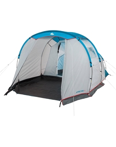 Палатка 4-х местная Arpenaz для кемпинга, серо-голубой Quechua