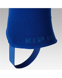 Гетры футбольные с бриджем F500 взрослые синие, индиго/чернила синие Kipsta