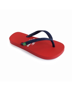 Детские красно-синие пляжные шлепанцы на резиновой подошве, красно синий Brasileras