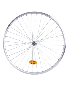 Обод переднего колеса City Bike с двойными стенками V-Brake 120E серебристый, серебро Elops