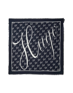 Шарф ALYCIA, темно-синий Hugo