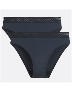 Комплект из 2 трусов из микрофибры Vikie черный La redoute collections