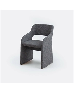 Стул из массива березы и рогожки серый So'home