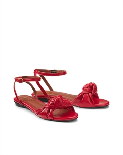 Босоножки из сверхмягкой кожи на плоской подошве Aliza красный Laredoute