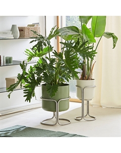 Кашпо из металла 26 см Giorgio зеленый Laredoute