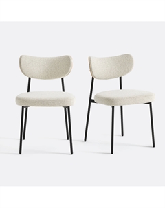 Комплект из 2 стульев в обивке из текстурированной ткани Albane бежевый Laredoute