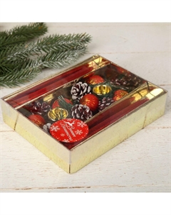 Свеча новогодняя с подсвечником Зимнее волшебство