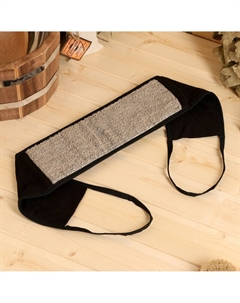 Мочалка банная с ручками мужская, лен Nobrand