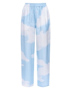 Шелковые брюки Moschino