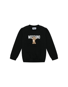 Свитшот черный, принт мишка Moschino