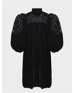 Платье бархатное с кружевными рукавами Petite amalie