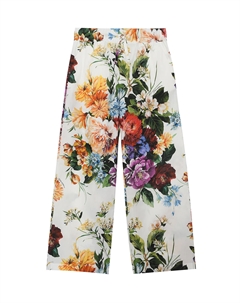 Брюки с цветочным принтом Dolce&gabbana
