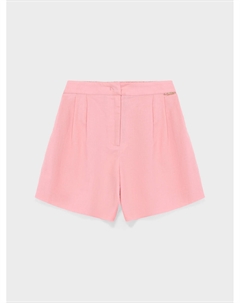 Шорты из смесового льна, розовые Twinset